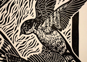 'Three Swallows' hand print