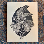 Load image into Gallery viewer, &#39;Kestrel&#39; lino print
