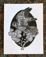 Load image into Gallery viewer, &#39;Kestrel&#39; lino print
