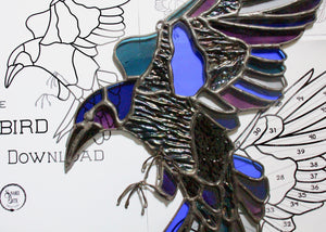 Stained Glass Pattern: Blackbird pdf