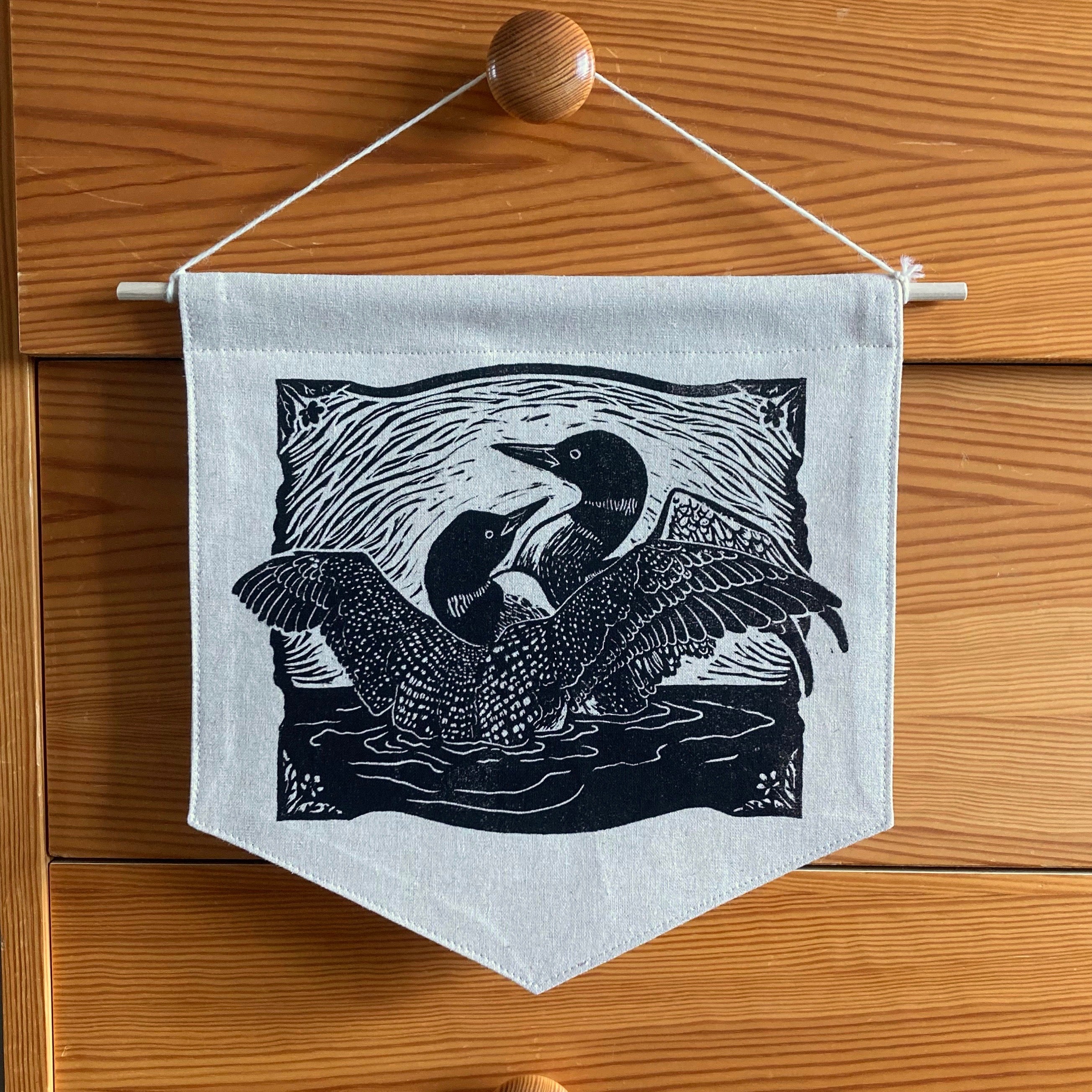 Wall Hanging: 'Loons'