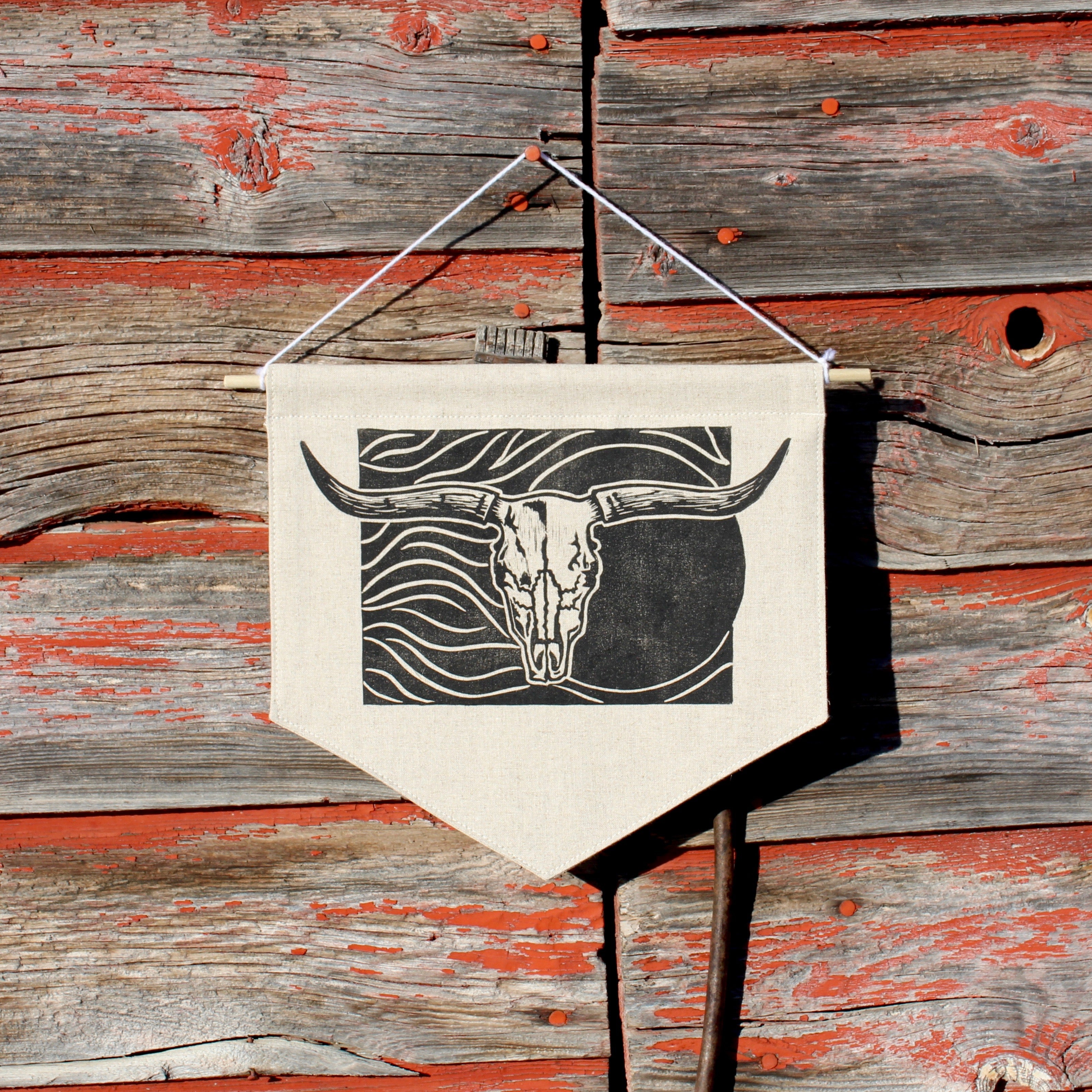 Wall Hanging: 'Cattle Skull'