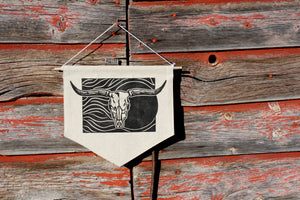 Wall Hanging: 'Cattle Skull'