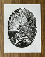 Load image into Gallery viewer, &#39;Columbia Spotted Frog&#39; lino print
