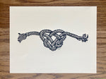 Load image into Gallery viewer, &#39;Love Knot&#39; lino print
