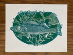 Load image into Gallery viewer, &#39;Walleye&#39; lino print
