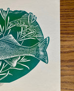 Load image into Gallery viewer, &#39;Walleye&#39; lino print
