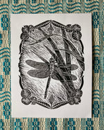 Load image into Gallery viewer, 'Green Darner Dragonfly' lino print
