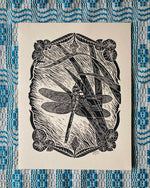 Load image into Gallery viewer, 'Green Darner Dragonfly' lino print
