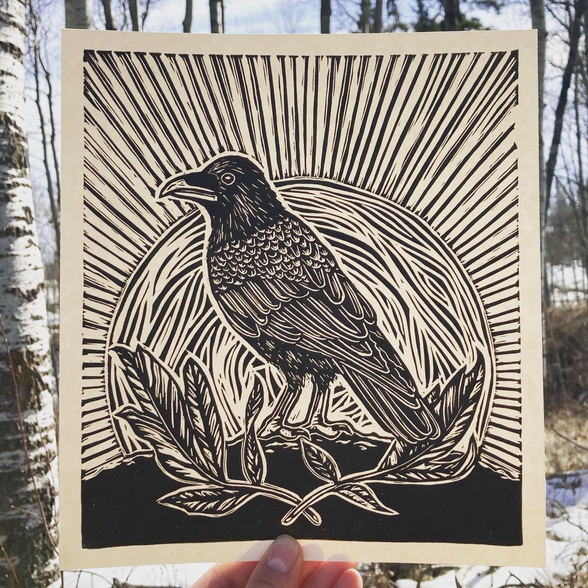 'Raven' hand print