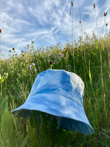 Bucket Hat: Naturally Blue Dyed