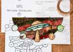 Load image into Gallery viewer, Stained Glass Pattern: UFO pdf
