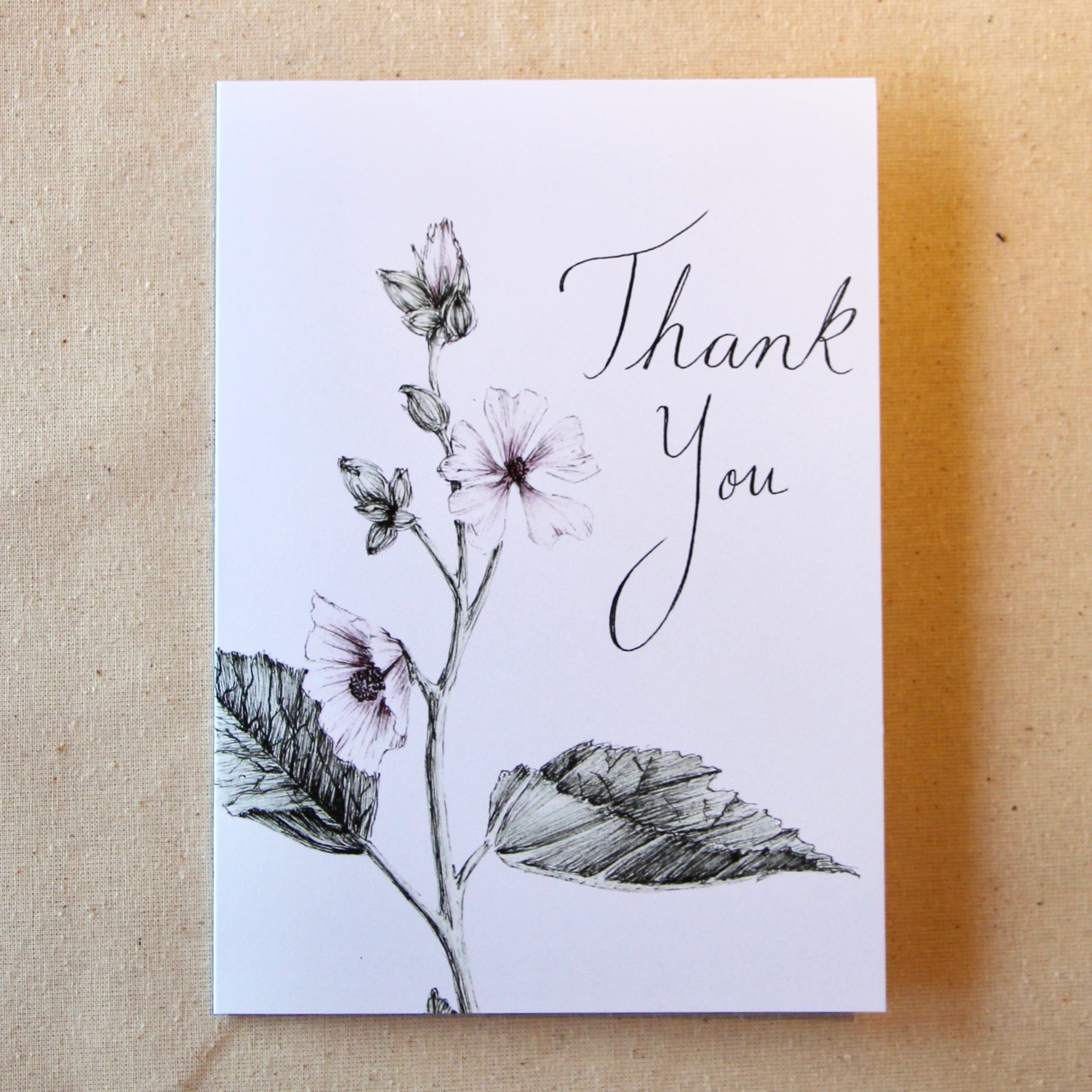 'Thank You' Flower Card