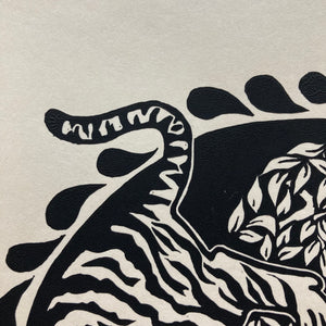 Tiger hand print