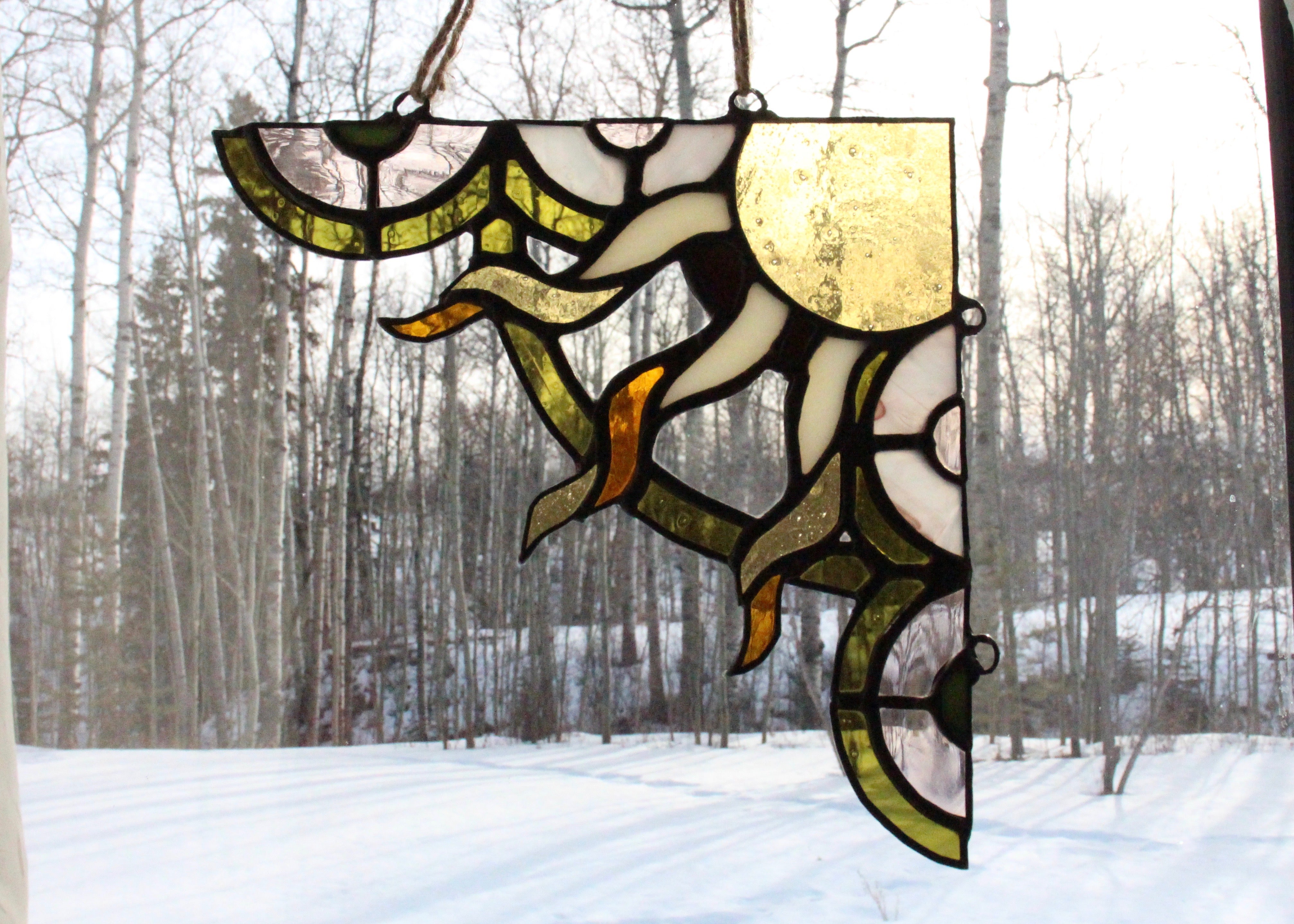 Stained Glass Pattern: Sunny Corner