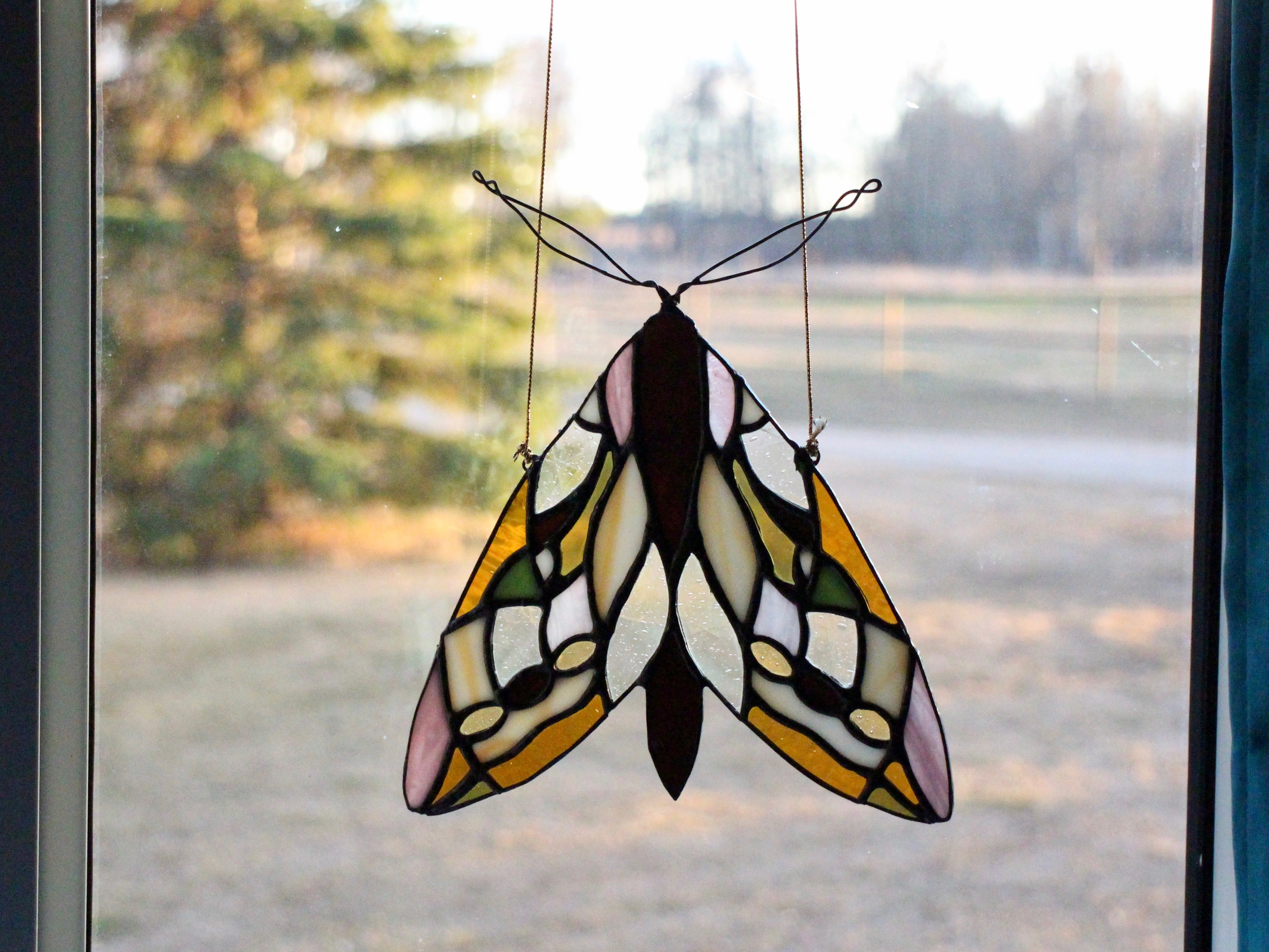 Stained Glass Pattern: Evening Moth pdf – Snake Bite Creations