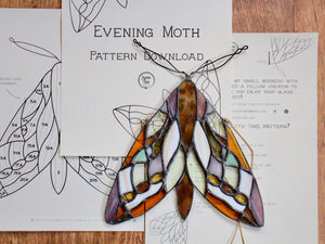 Stained Glass Pattern: Evening Moth pdf