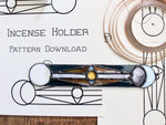 Load image into Gallery viewer, Stained Glass Pattern: Celestial Incense Holder pdf
