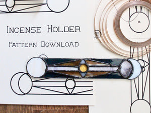 Stained Glass Pattern: Celestial Incense Holder pdf