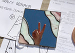 Load image into Gallery viewer, Stained Glass Pattern: Wavy Mirror pdf
