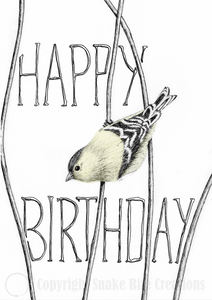 'Happy Birthday' Little Bird Card