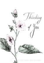 Load image into Gallery viewer, &#39;Thinking of You&#39; Flower Card

