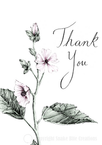 'Thank You' Flower Card