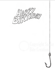 'Happy Birthday' Bass Fish Card
