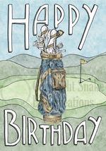 Load image into Gallery viewer, &#39;Happy Birthday&#39; Golf Card
