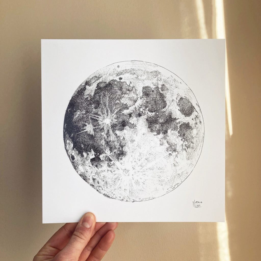 'Super Moon' Art Print