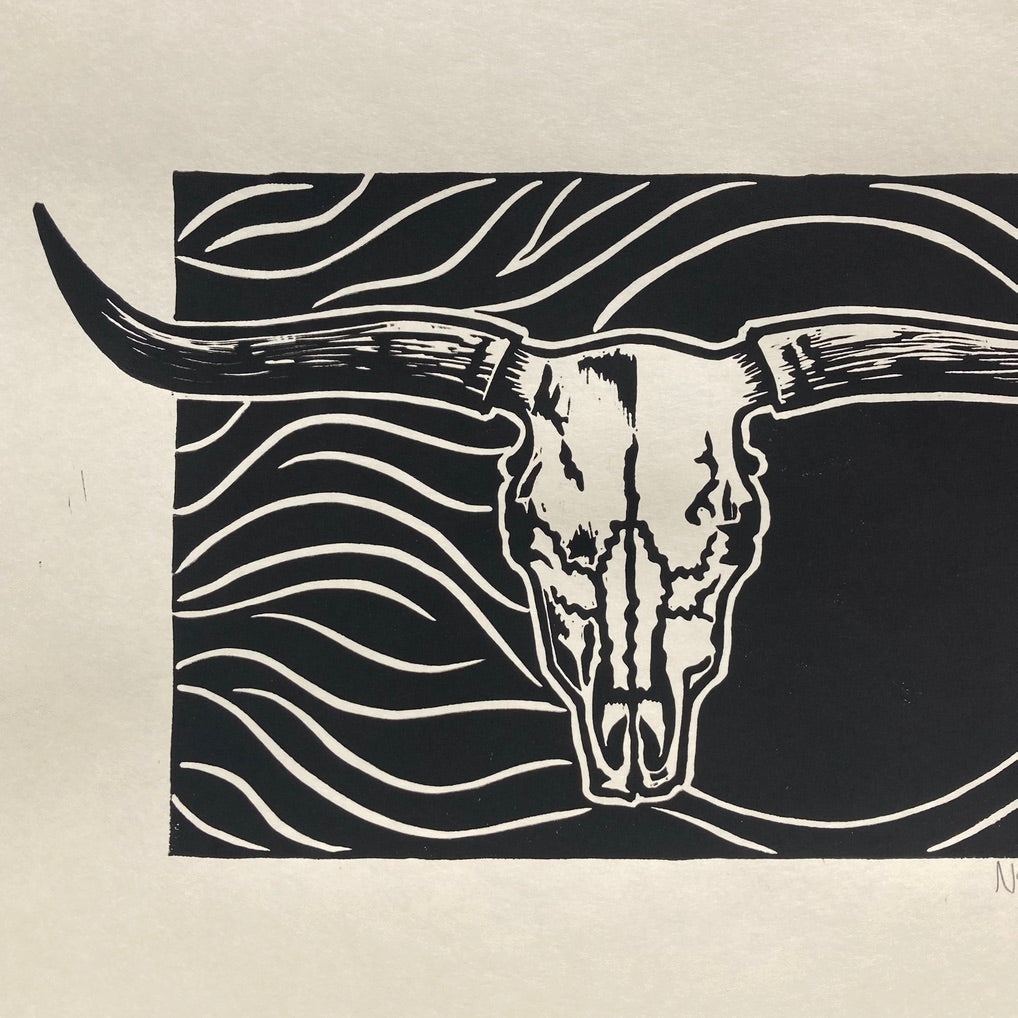 'Cattle Skull' hand print