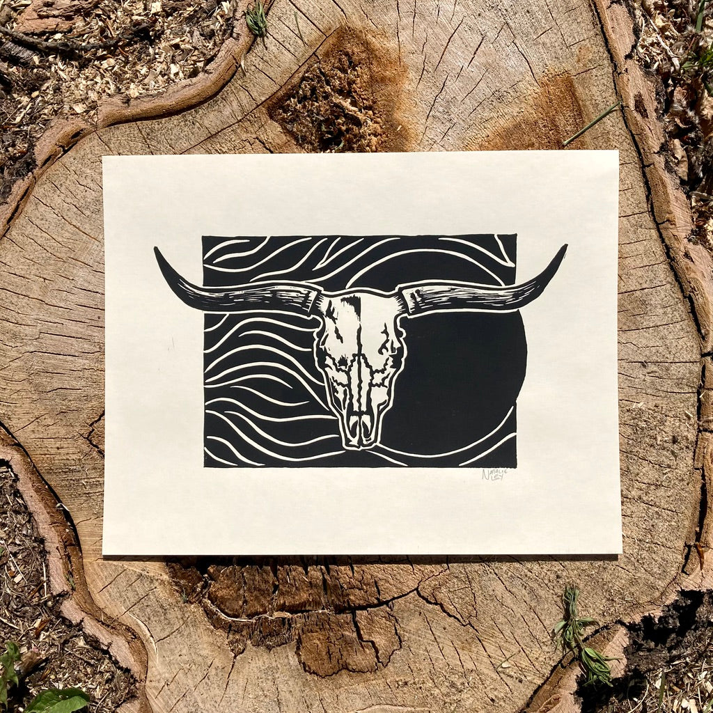 'Cattle Skull' hand print