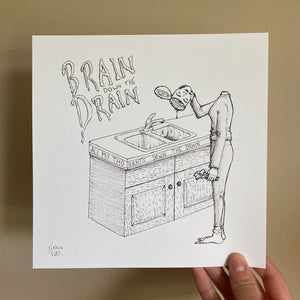 'Brain Drain' Print
