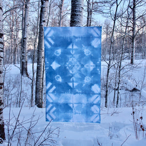 Natural Indigo Dye Tapestry